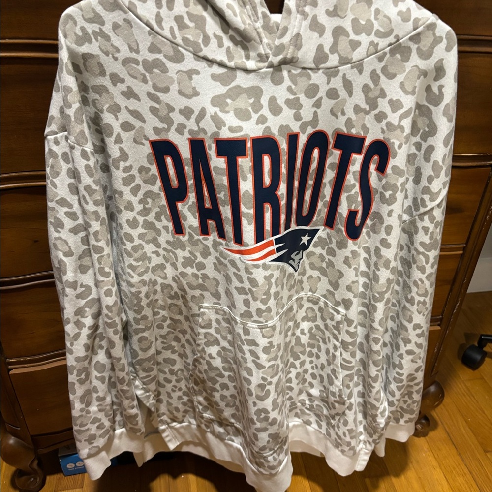 Patriots Leopard Print Women's Hoodie